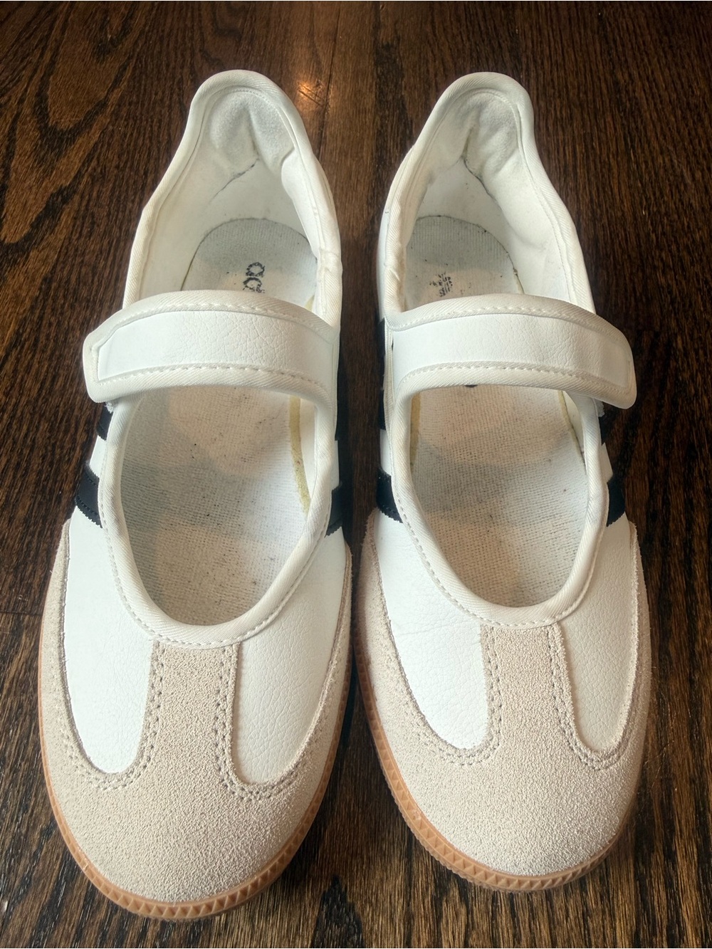 adidas Women’s Smaba White Mary Jane Sneakers - Picture 2 of 7
